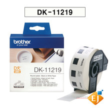 브라더/정품[부라더 라벨테이프] DK-11219 /DK11219/원형라벨(12mm*12mm 흰색바탕 1,200장)/감열지라벨/QL-550/QL-700/QL-720NW/QL-800/QL-820NW
